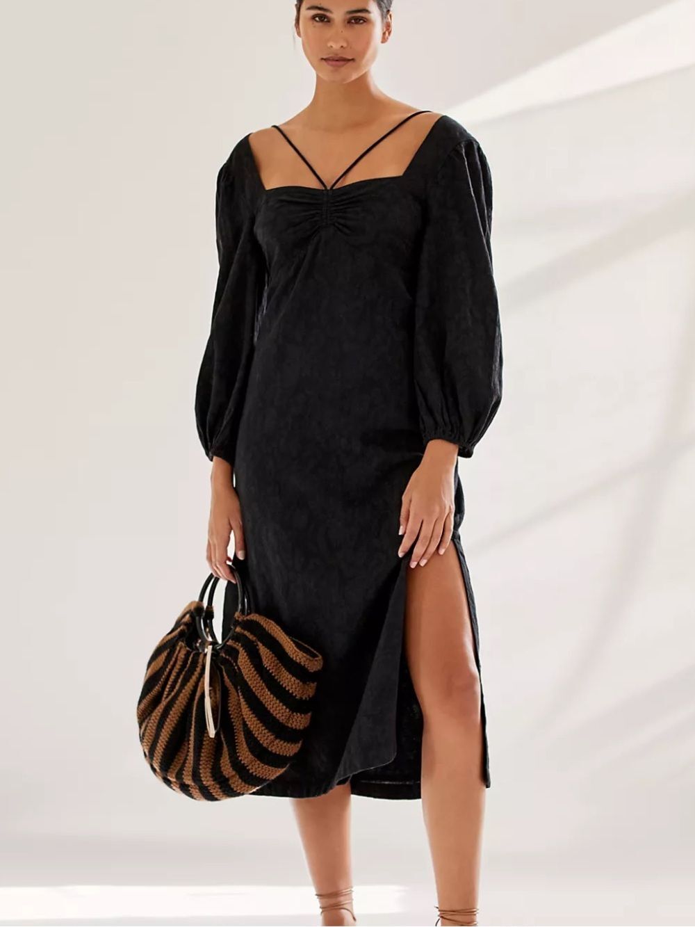 Anthropologie Maeve Low-Back Midi dress size 8 new with tags